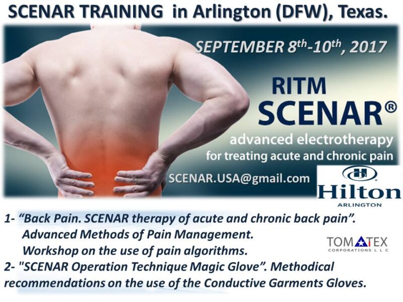 SCENAR Training workshop in Arlington, Texas on advanced electrotherapy