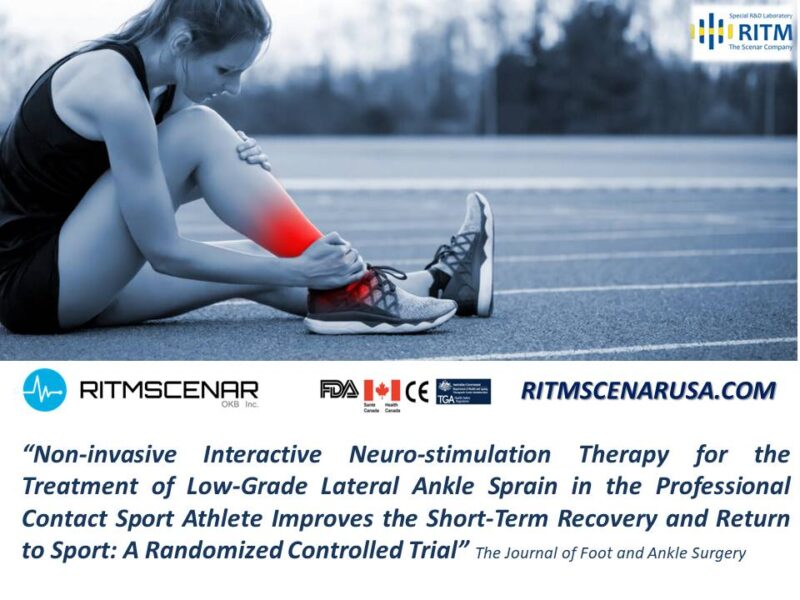 SCENAR therapy for ankle sprain treatment and athlete recovery
