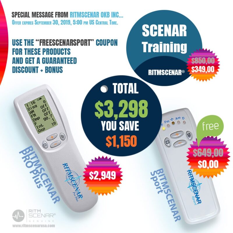 RITM SCENAR Pro Plus and Sport devices with SCENAR training promotion