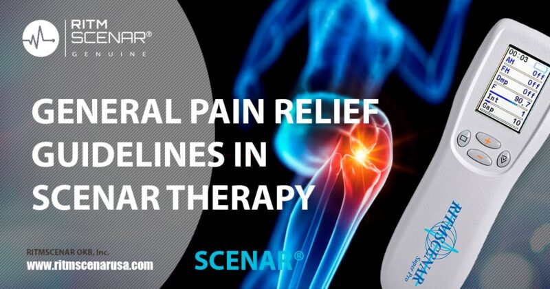 SCENAR therapy poster for general pain relief guidelines
