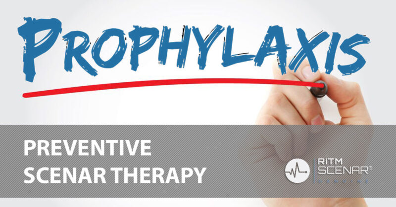 Prophylaxis poster promoting preventive SCENAR therapy