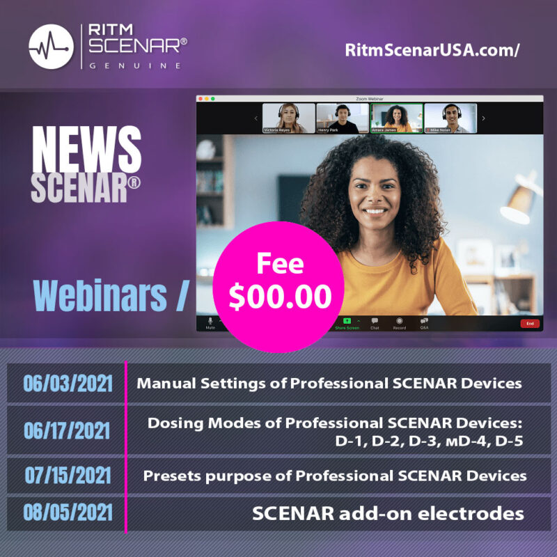 RITM SCENAR webinars on professional device settings and add-on electrodes