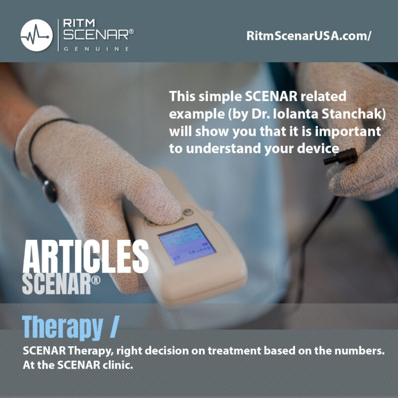 SCENAR Therapy, right decision on treatment based on the numbers. At the SCENAR clinic.