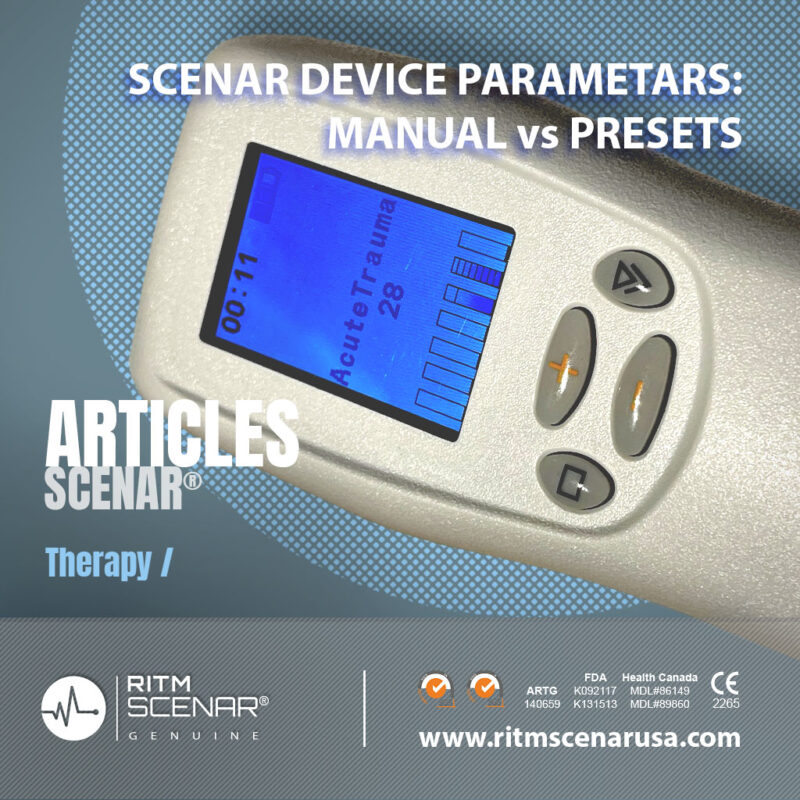SCENAR DEVICE PARAMETARS: MANUAL vs PRESETS