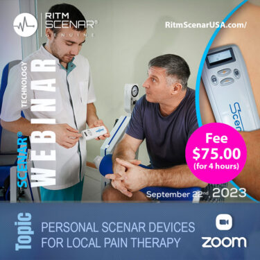 PERSONAL SCENAR DEVICES FOR LOCAL PAIN THERAPY. Scenar therapy.