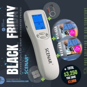 Black Friday SCENAR webinar promotion with device and pricing