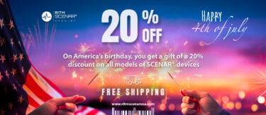 On America’s birthday, you get a gift of a 20% discount on all models of SCENAR devices