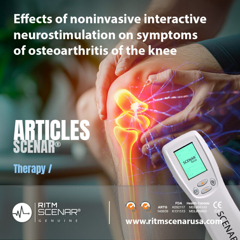 Effects of noninvasive interactive neurostimulation on symptoms of osteoarthritis of the knee: a randomized, sham-controlled pilot study