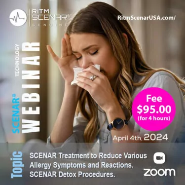 SCENAR Treatment to Reduce Various Allergy Symptoms and Reactions. SCENAR Detox Procedures.